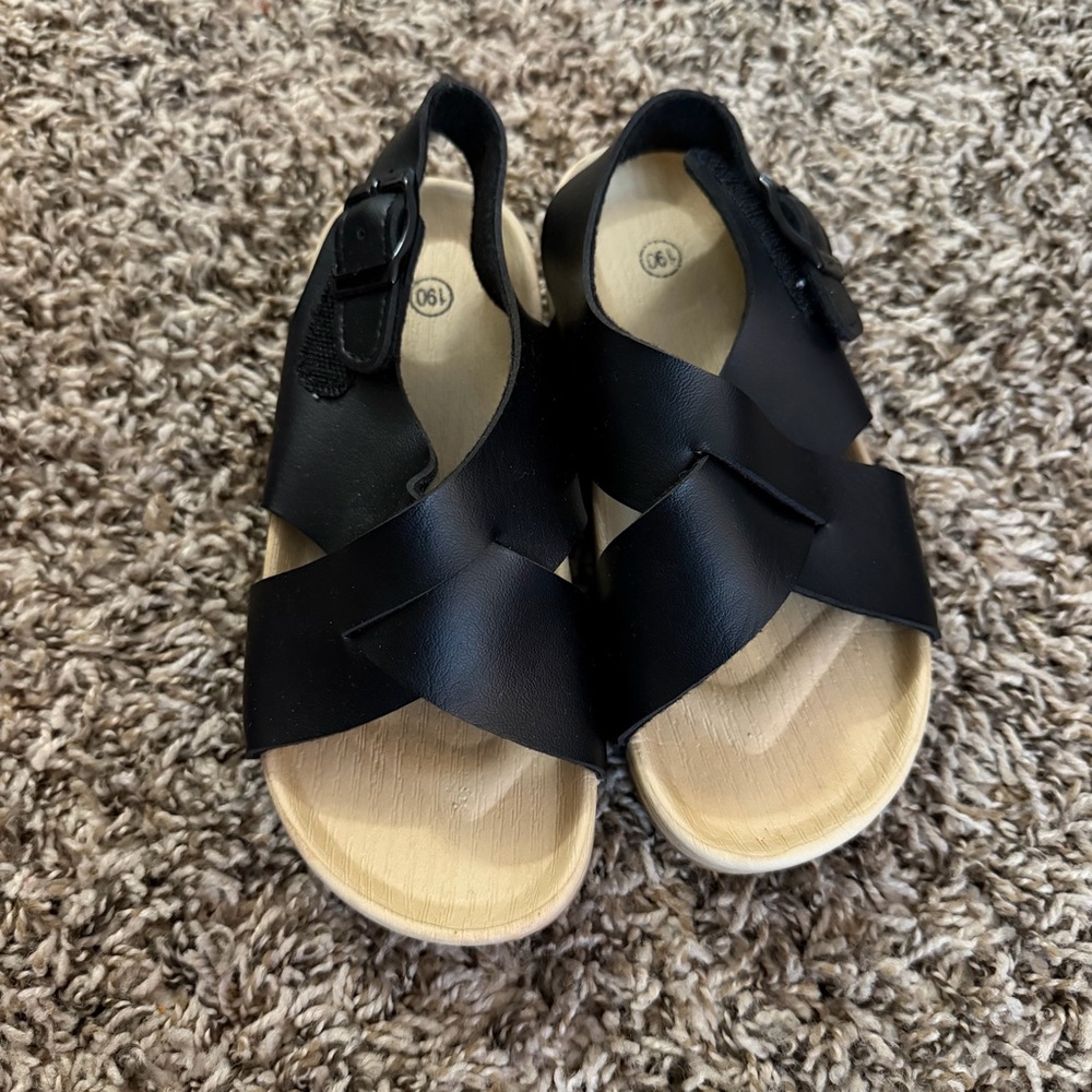 Stylish Black Kids Sandals